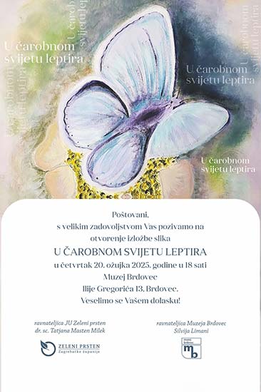 predstavljanje izložbe U čarobnom svijetu leptira
