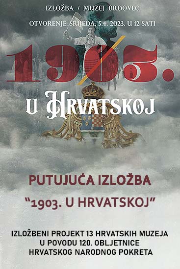 predstavljanje putujuće izložbe 1903. u Hrvatskoj