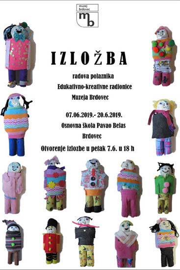 predstavljanje izložbe radova polaznika edukativno kreativne radionice Muzeja Brdovec