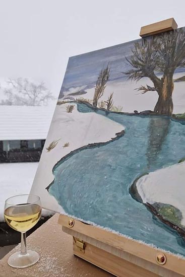 radionica slikanja uz vino za mlade