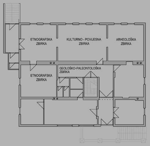 tlocrt Muzeja Brdovec za stalni postav
